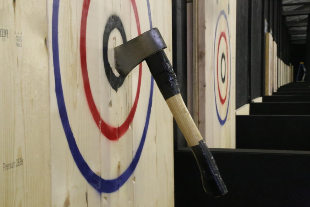 axe throwing Budapest - stag do activity - STAG VIP