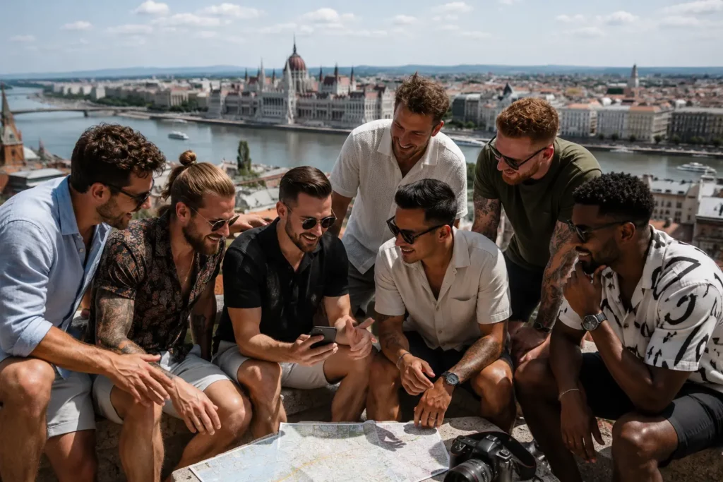Stag group planning a last minute stag do in Budapest