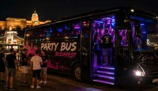 Private party bus in Budapest for group celebrations