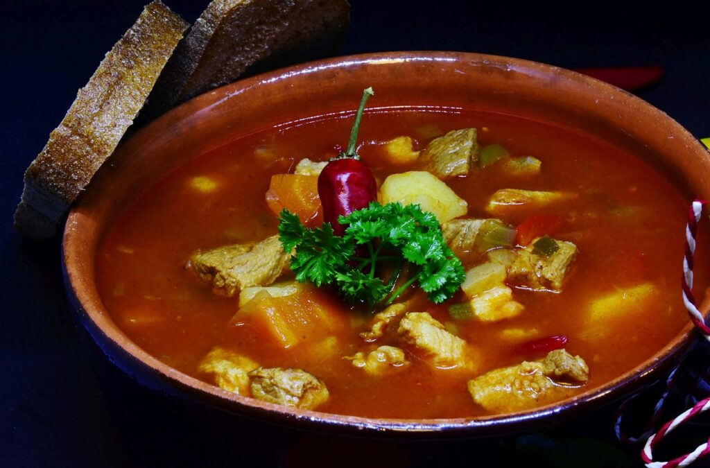 goulash soup in Hungary