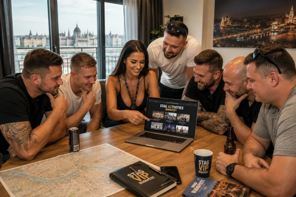 Stag group booking Budapest activities with a STAG VIP coordinator