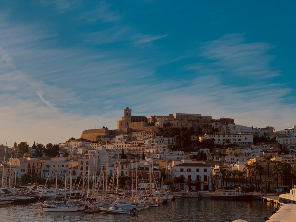 City of Ibiza with it's iconic harbour - The party city
