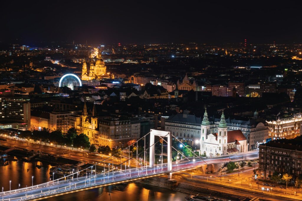 This stunning night view of Budapest, featuring its famous bridge and iconic skyline, sets the scene for an unforgettable stag do in the Hungarian capital. With vibrant nightlife, historic landmarks, and unique venues, Budapest is the perfect destination for a stag celebration filled with excitement and memories.