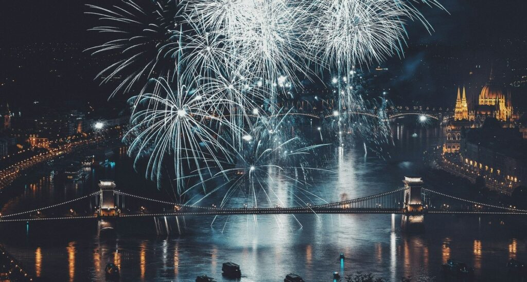 Budapest lights up with stunning fireworks over the Danube, making it one of the most exhilarating stag do locations in Europe.