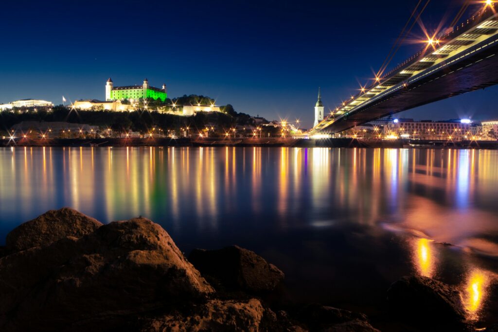 Bratislava’s illuminated riverside and historic castle create a captivating atmosphere, making it an excellent choice for a stag do in Europe.